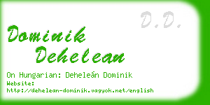 dominik dehelean business card